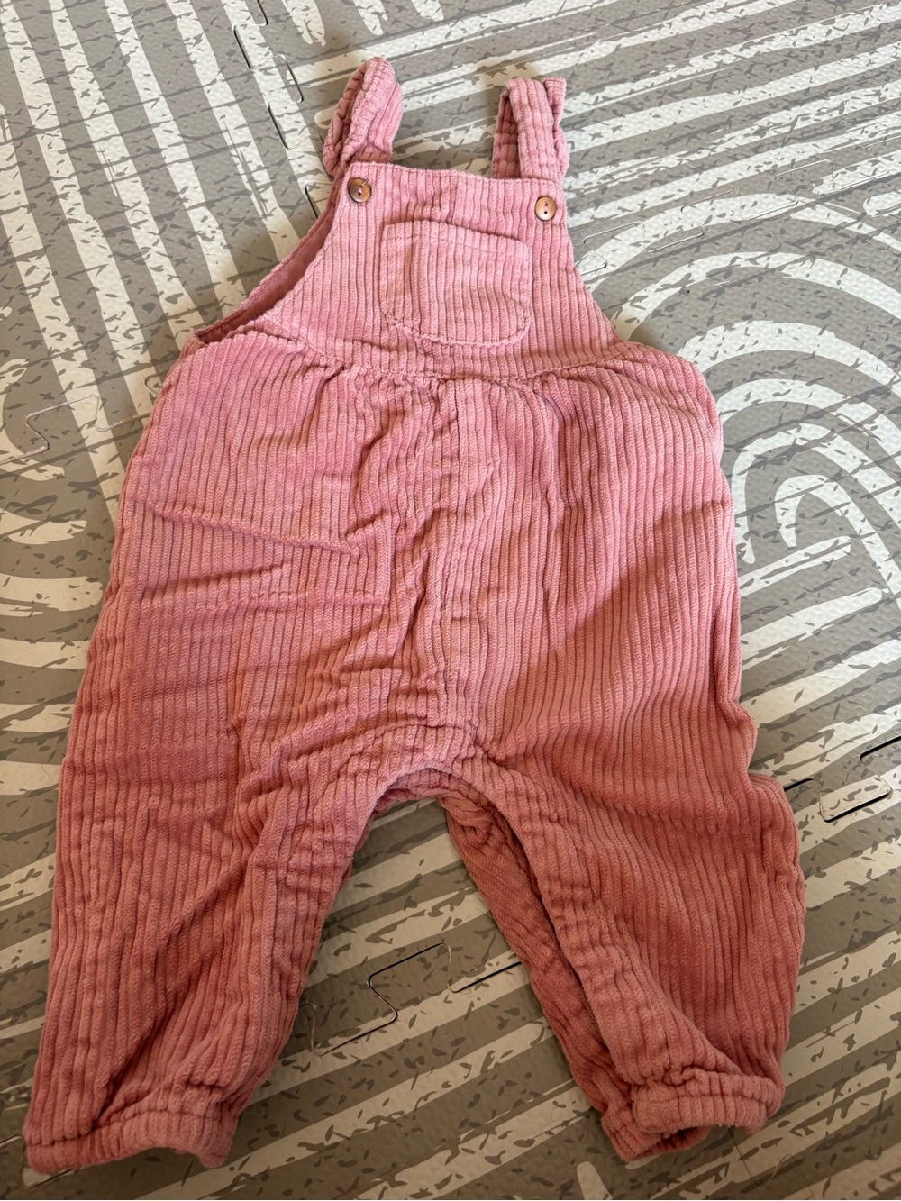 Zara Pink Corduroy Kids Overalls
